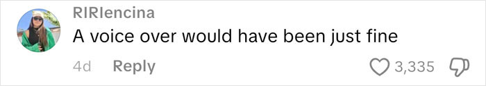 User comment on social media, expressing that a voice over would have improved the Lucy Letby documentary experience on Netflix.