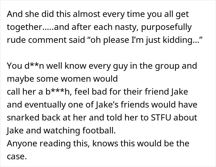 Woman&rsquo;s enjoyment of spicy books causing tension and humiliation at a social party setting.