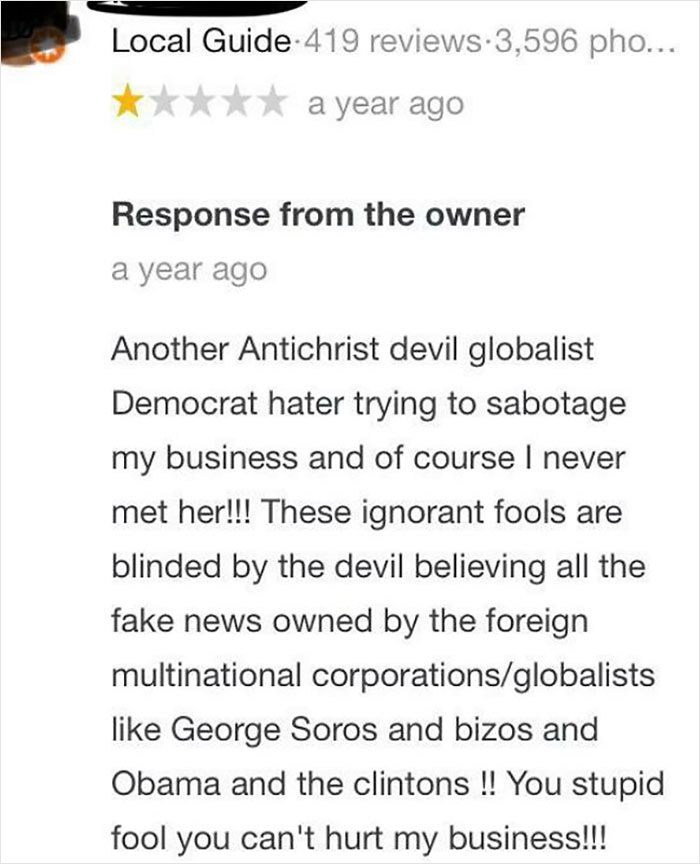 Local Pressure Washing Business With Trump Flags Mounted On His Car Doesn’t React Well To 1 Star