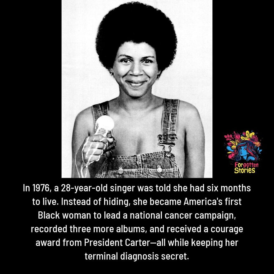 Black woman leading a national cancer campaign, featured on a Facebook page uncovering forgotten stories needing attention.