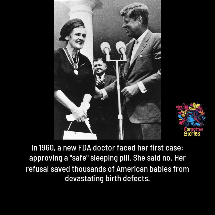 Historic black and white photo illustrating forgotten stories highlighting a 1960 FDA doctor’s life-saving decision.