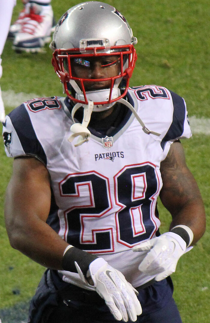 American Football Player James White, 34 - 5