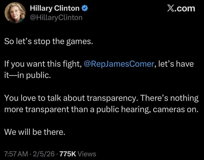 Secretary Clinton Is Asking For A Public Hearing