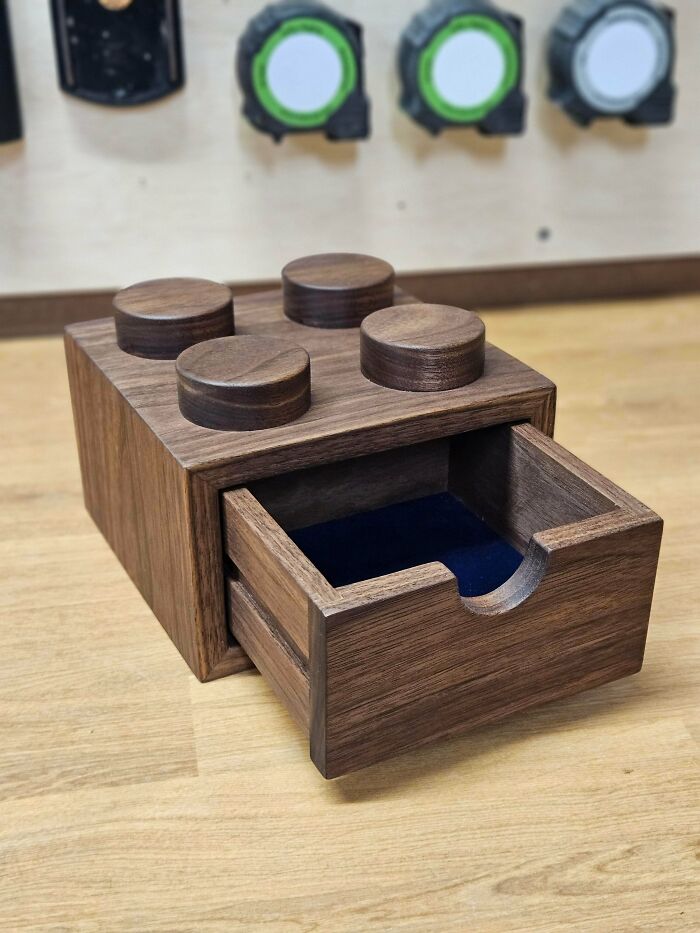 Finished 10:1 LEGO Brick Drawer For My 2 Y/O Nephew