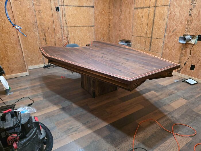 Solid Walnut Gaming Table I Just Finished