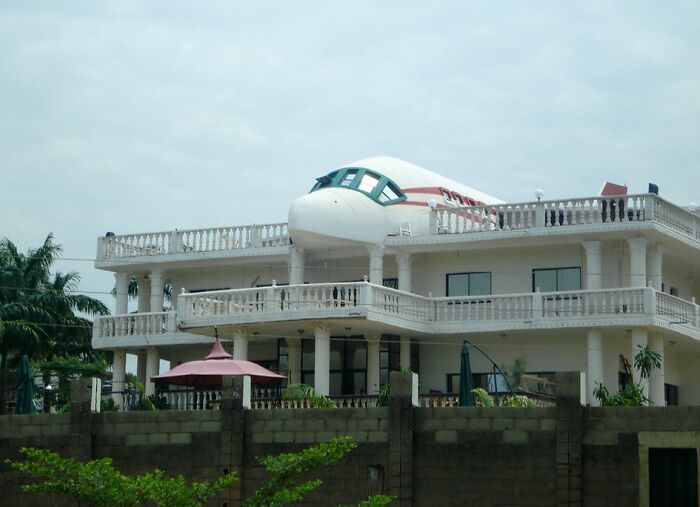 Unique unusual place featuring a house shaped like an airplane, one of the unusual places around the world with Wikipedia pages.