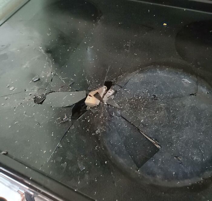 I Dropped A Pot Through My Parents' Stove Top While Putting Dishes Away