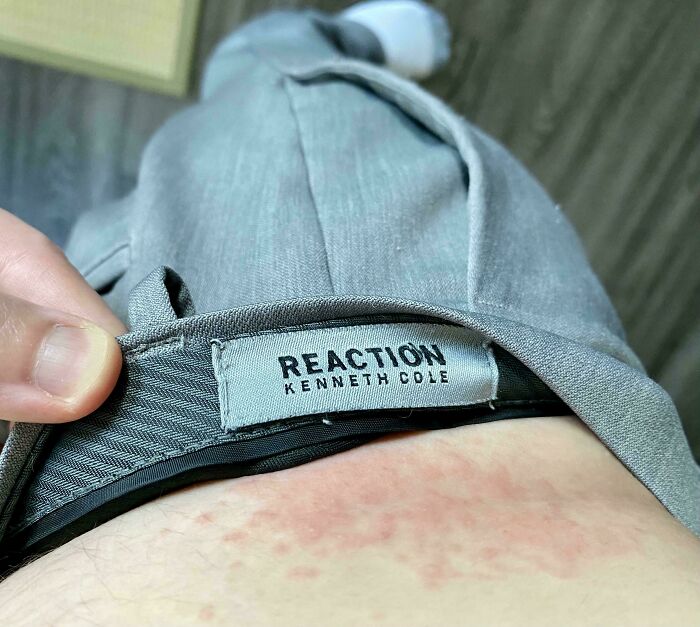 My Body’s Reaction To The “Reaction” Tag On My Pants