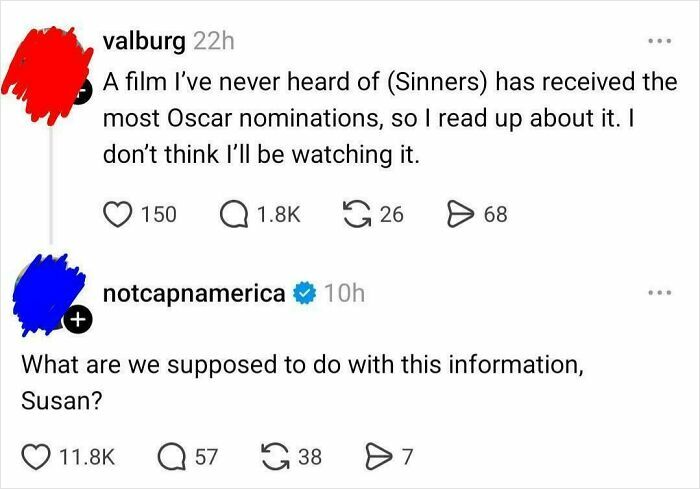 Screenshot of a social media exchange showing a humorous fail related to boomers and technology use.