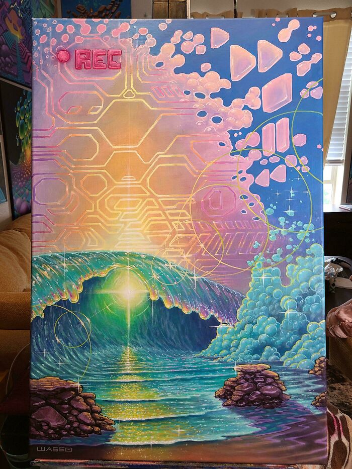 Finally Finished With This Acrylic On Canvas Painting After 4 Years! Enjoy!