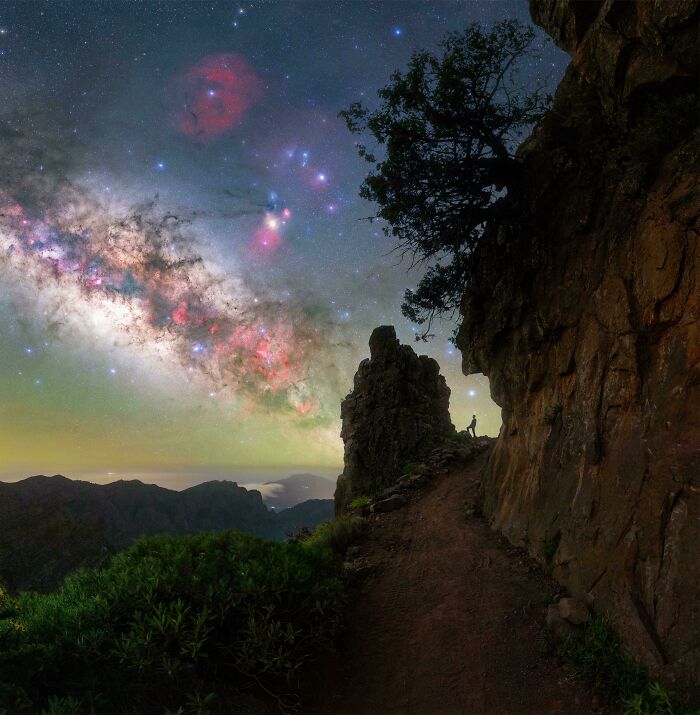 I Walked In The Dark At 2300m In La Palma To Capture This Milky Way Selfie
