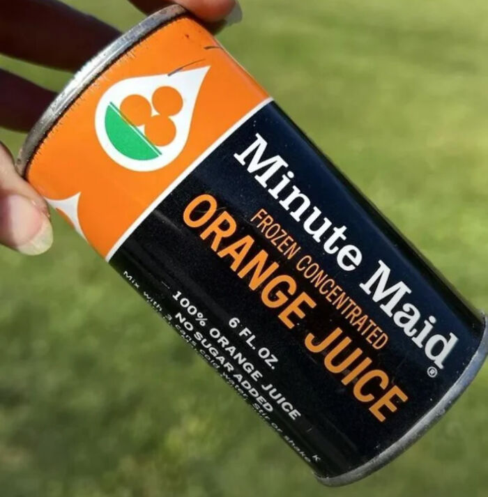 A can of Minute Maid frozen concentrated orange juice evokes memories and takes you way back.