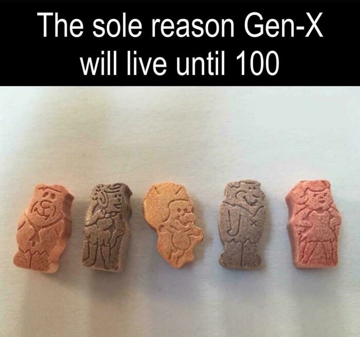 Flintstones chewable vitamins, an image that might take Gen-X way back.