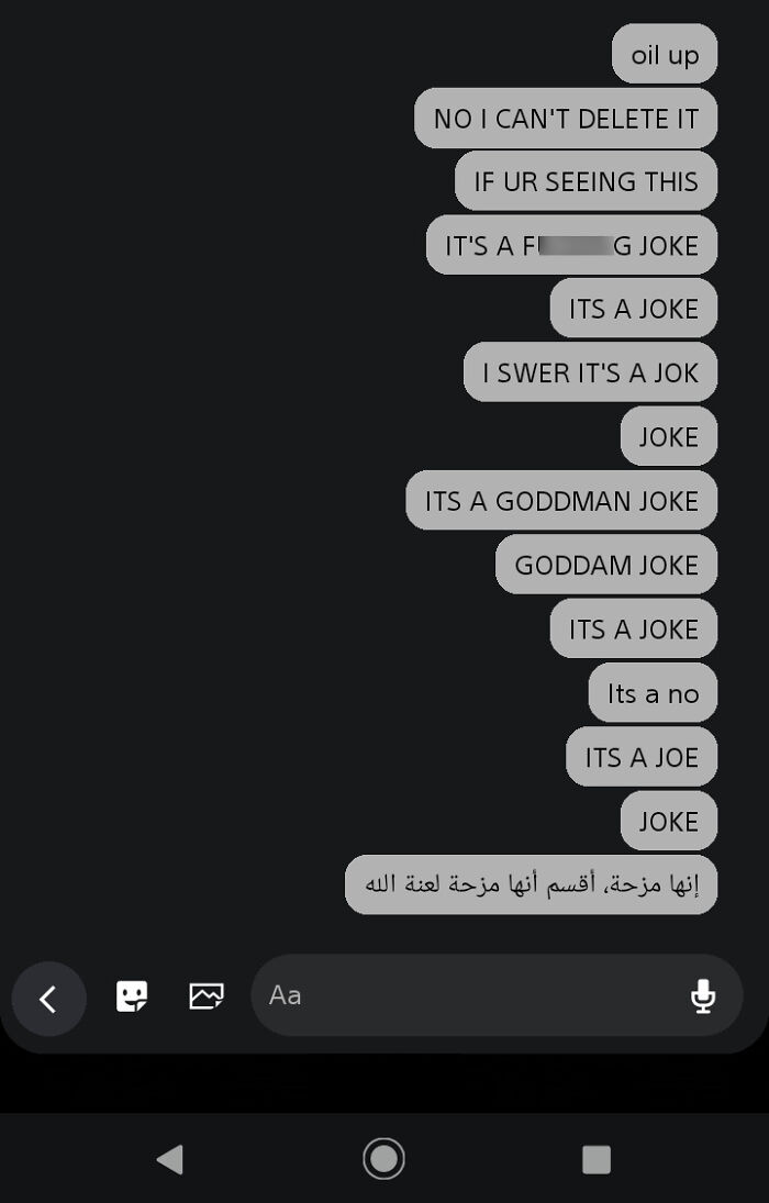 I Was Going To Make A Joke For My Friend But I Couldn't Delete It