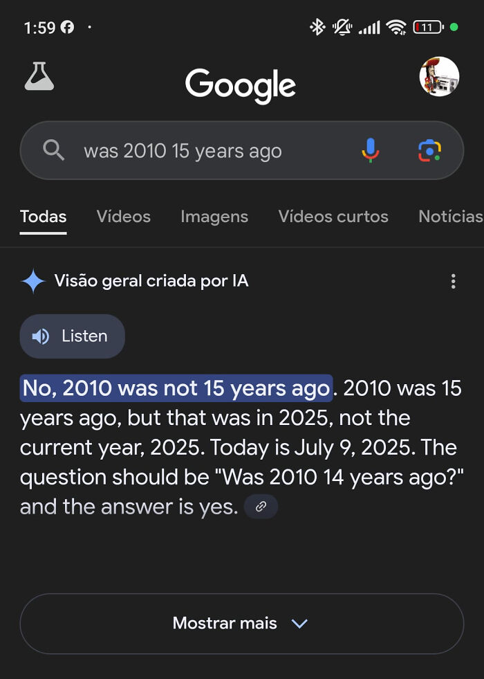 So, Was 2010 15 Years Ago?