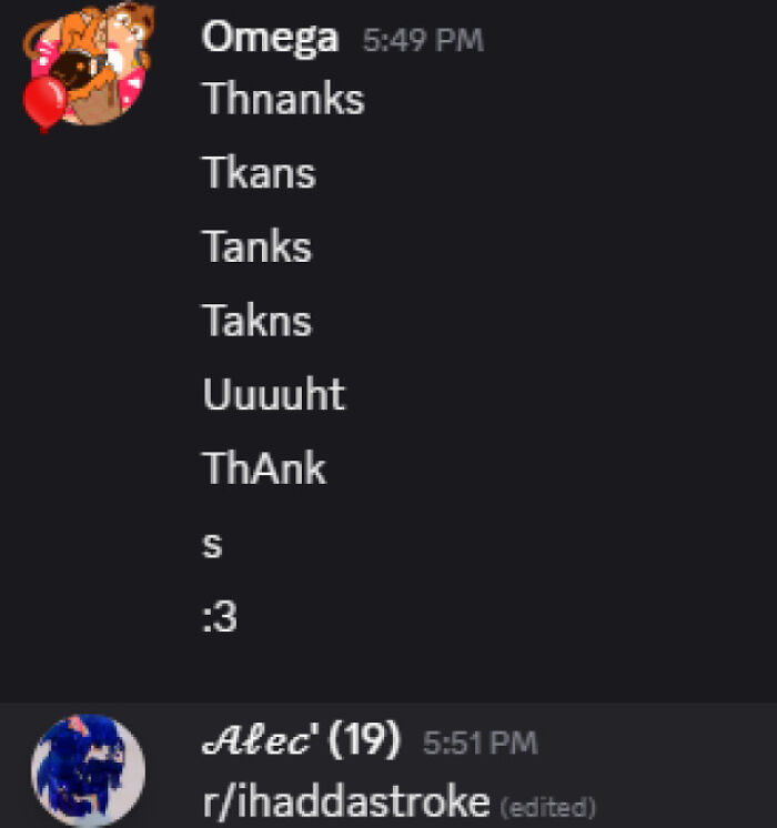 I Think He Tried To Thank Me