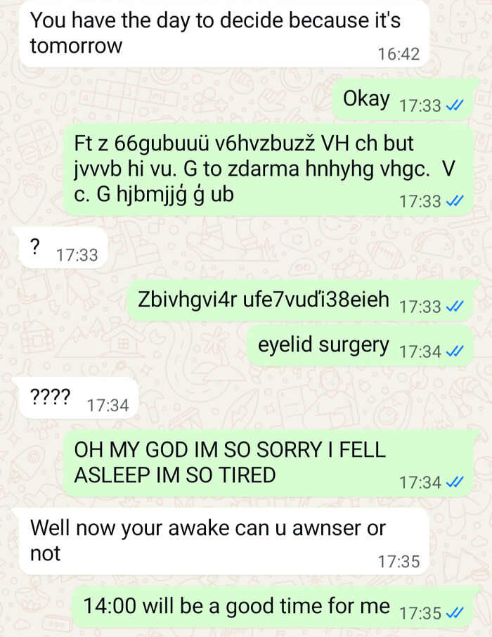 I Fell Asleep In Bed With The Phone In My Hand Aahhh