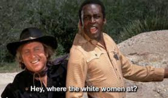 Two men in vintage clothing, one with a cowboy hat, from a nostalgic and relatable Gen X post meme.