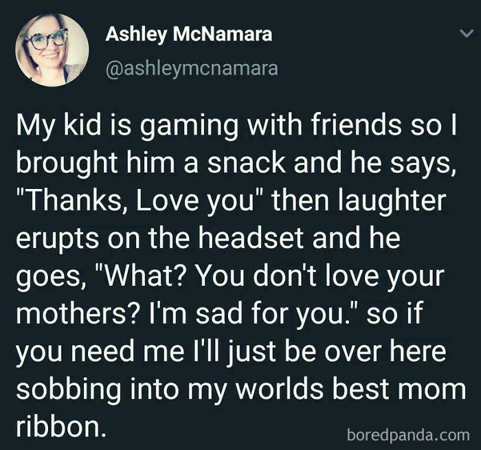 Wholesome mom story about a child saying love you while gaming with friends