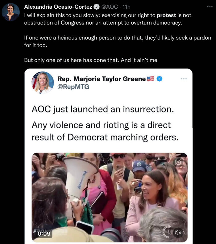 Alexandria Ocasio-Cortez responding to criticism in a crowd, showcasing sharp comebacks and powerful moments.