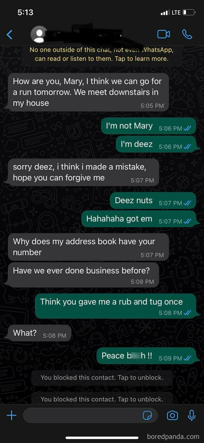 A scammer texts the wrong person, asking for a run, and is hilariously trolled by the recipient.