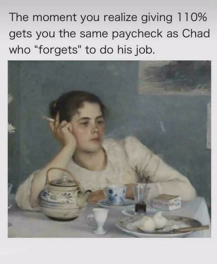 Woman resting her head on hand with a cigarette, showing relatable life moment in posts and memes about our lives.