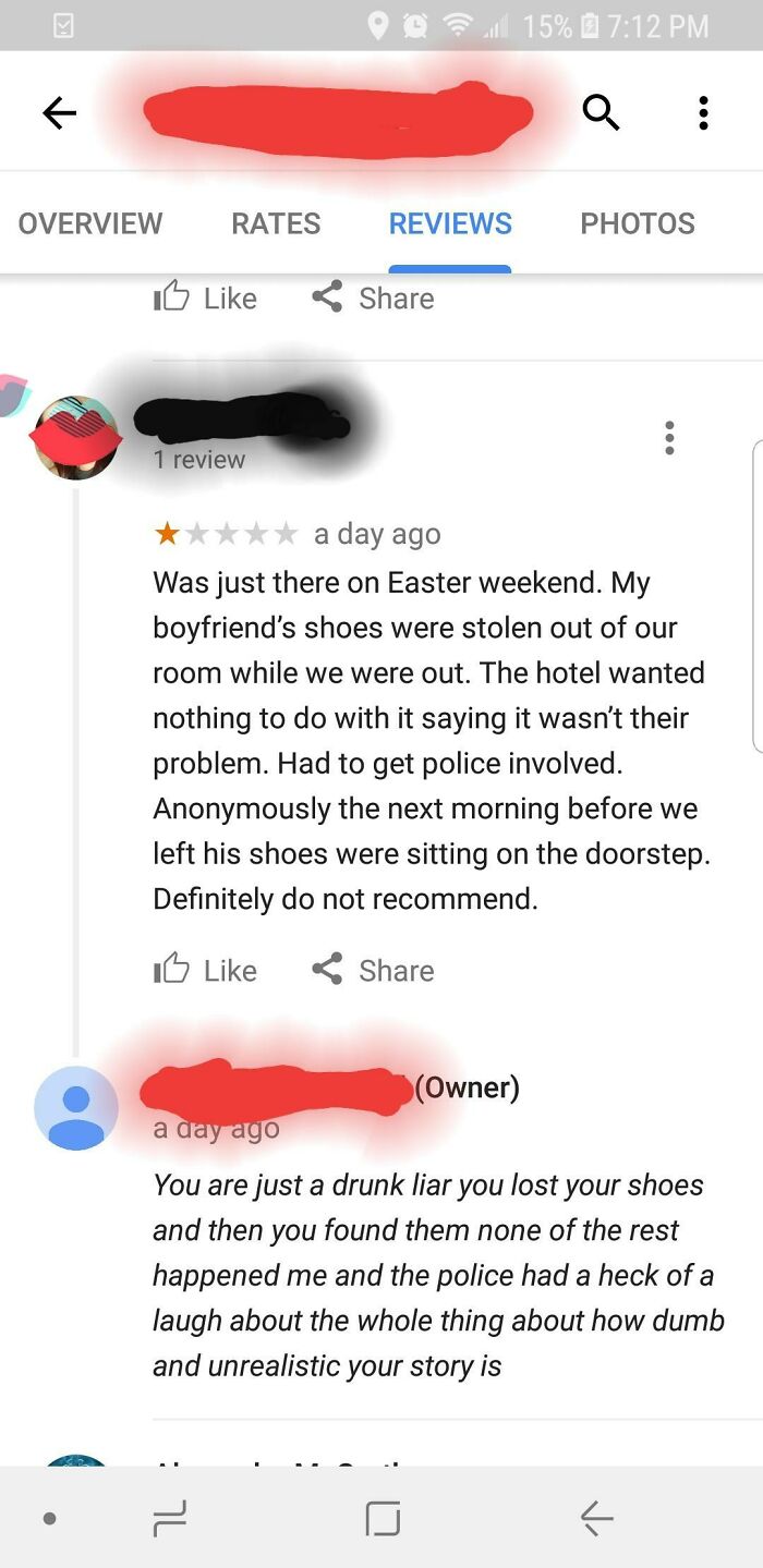Hotel Owner Laughs About Stolen Shoes
