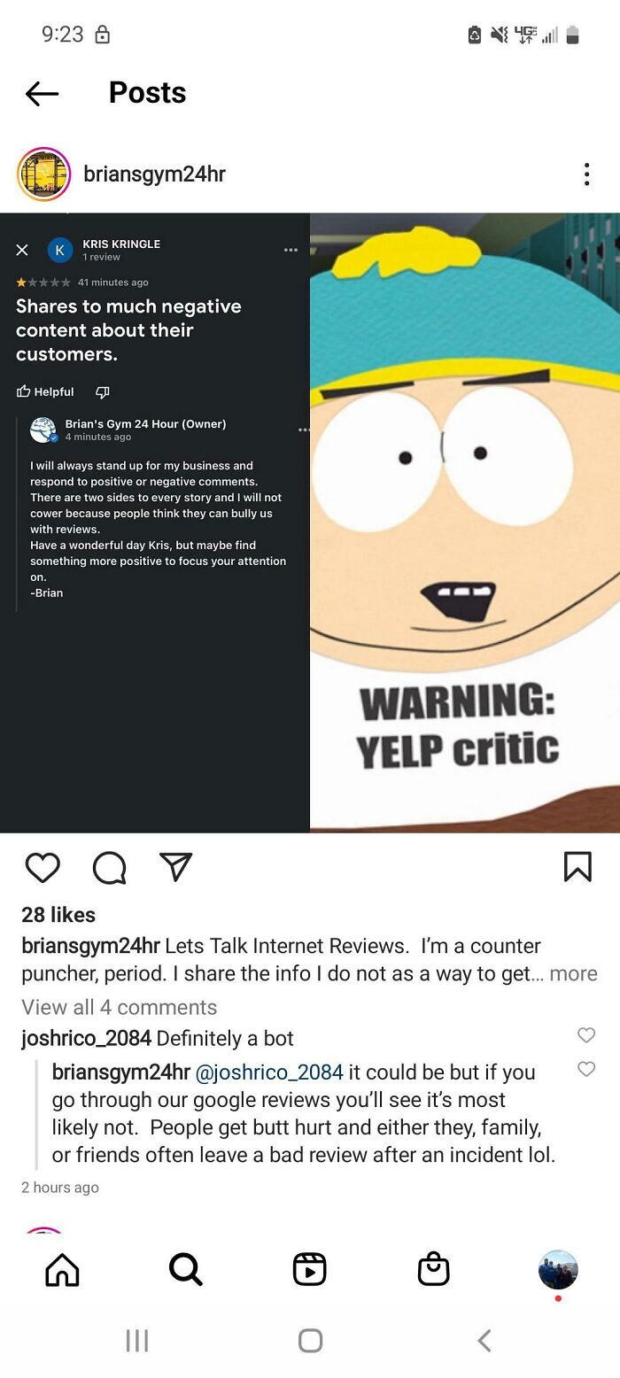 This Gym Owner Posts Shits About His Paying Customers!