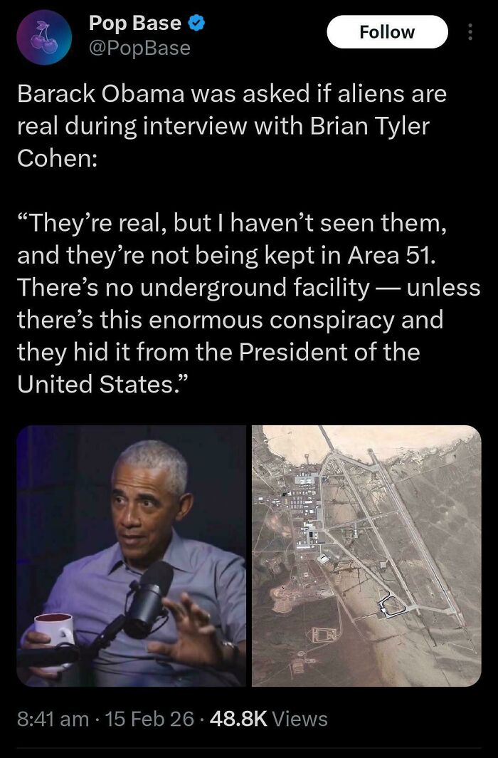 Barack Obama Has Confirmed That Aliens Are Real