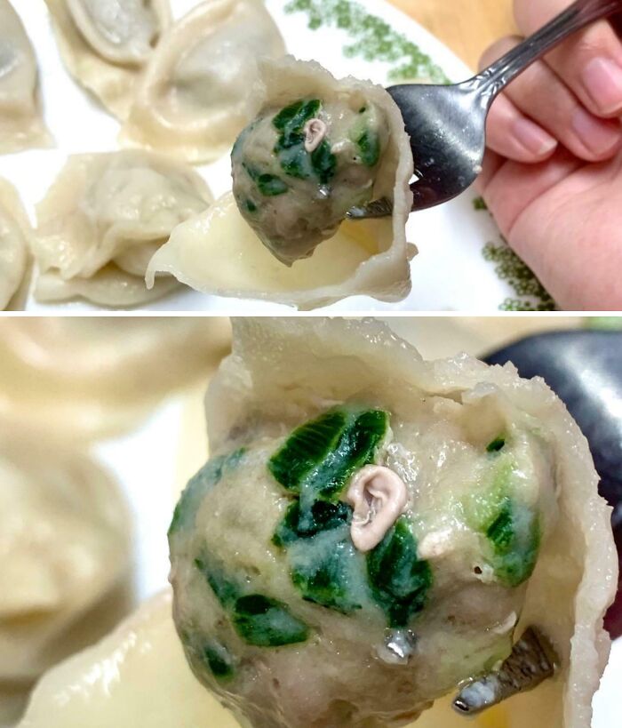 The Dumpling I Was Eating Had A Tiny Ear On It