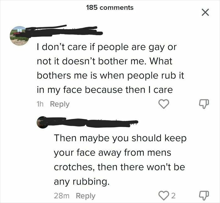 Homophobe Gets Owned On TikTok Thread