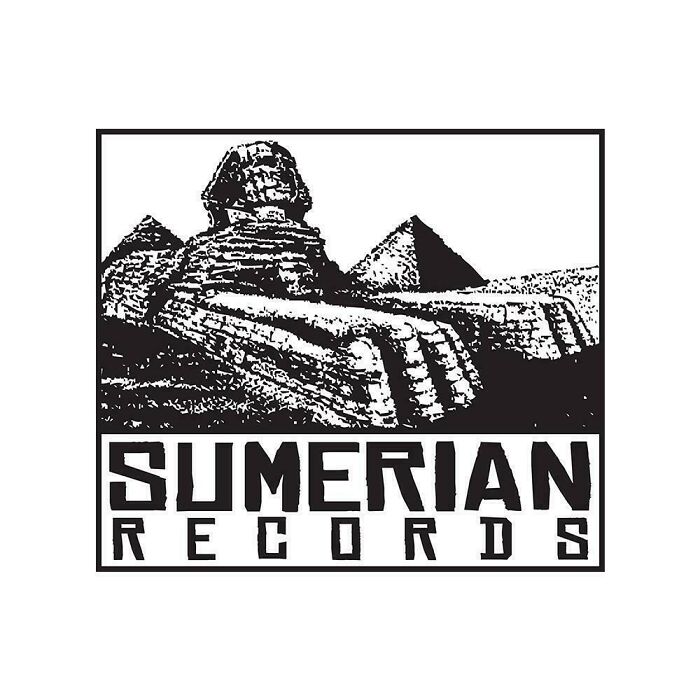 Sumerian Records logo featuring a stylized Sphinx and pyramids highlighting terrible product design elements.