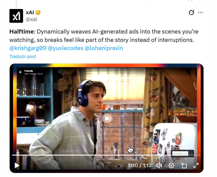 AI generated ads woven into TV show scenes for seamless storytelling