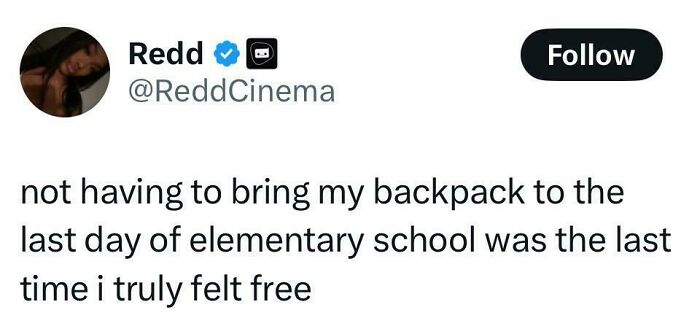 Black Twitter post about feeling free on the last day of elementary school, part of hilarious and relatable tweets.