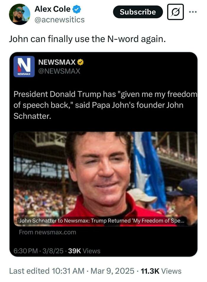 Screenshot of a Black Twitter post with a humorous and relatable political meme about freedom of speech.