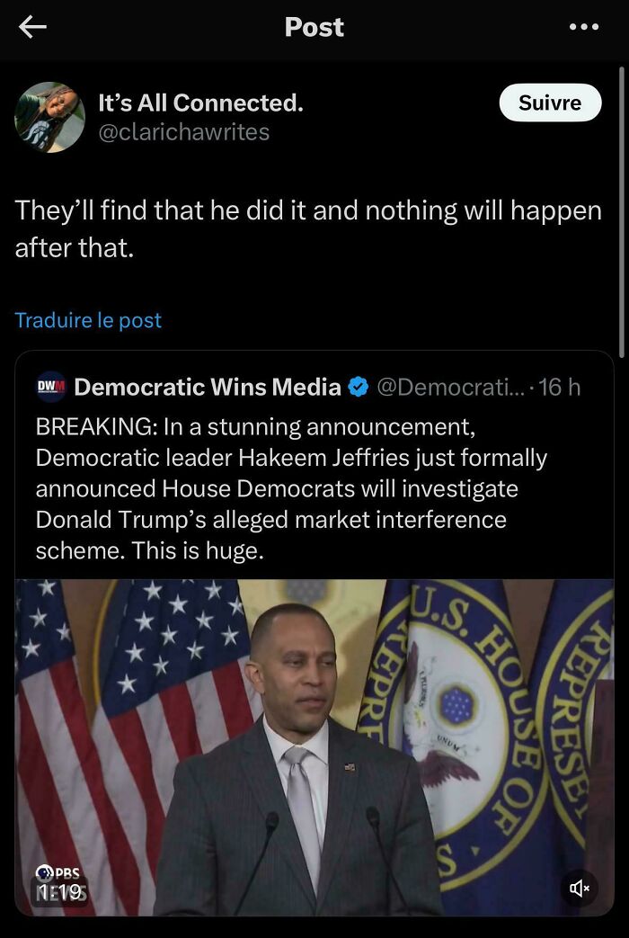 Tweet on Black Twitter commenting on a political announcement with relatable humor and current event context.