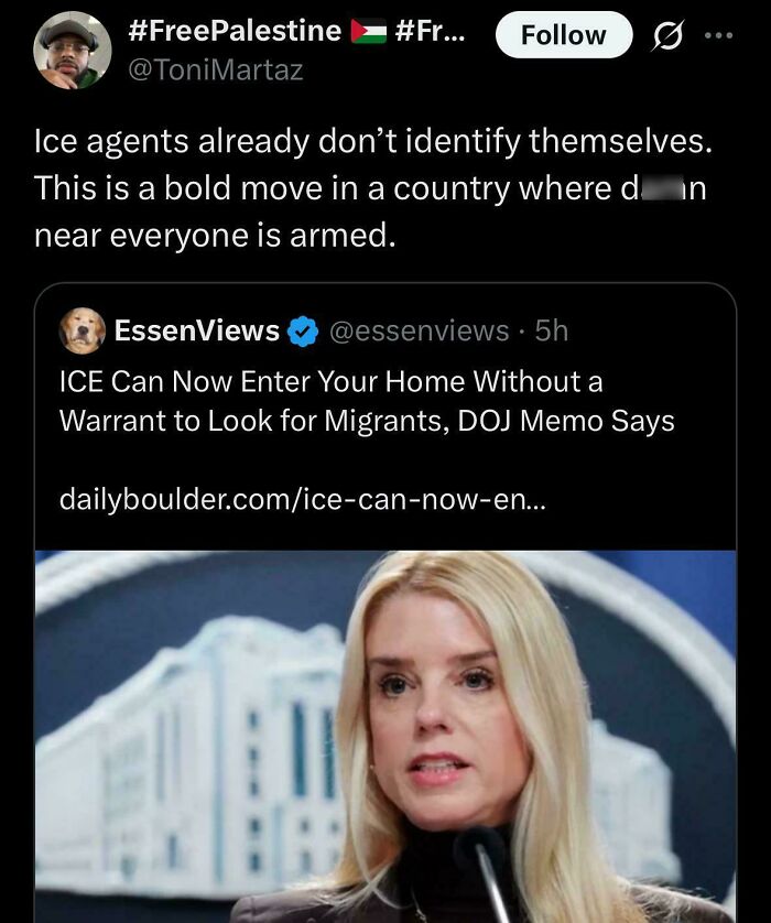 Twitter post discussing ICE agents and a DOJ memo, featured among relatable and hilarious posts from Black Twitter.