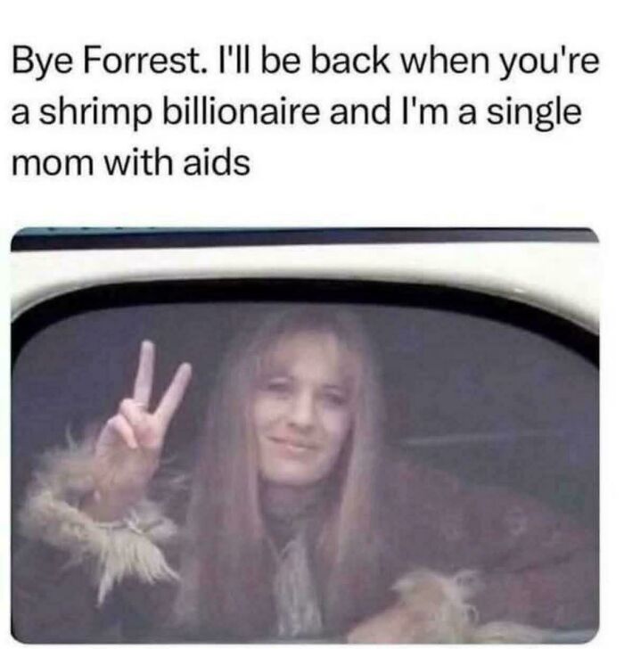 Meme showing a woman making a peace sign with text, one of the internet’s most favorite moments for positive content.