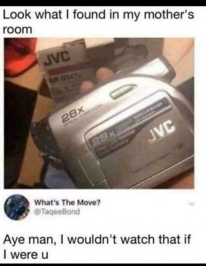 Old JVC camcorder found in mother's room, a nostalgic internet moment from favorite moments better than the news.