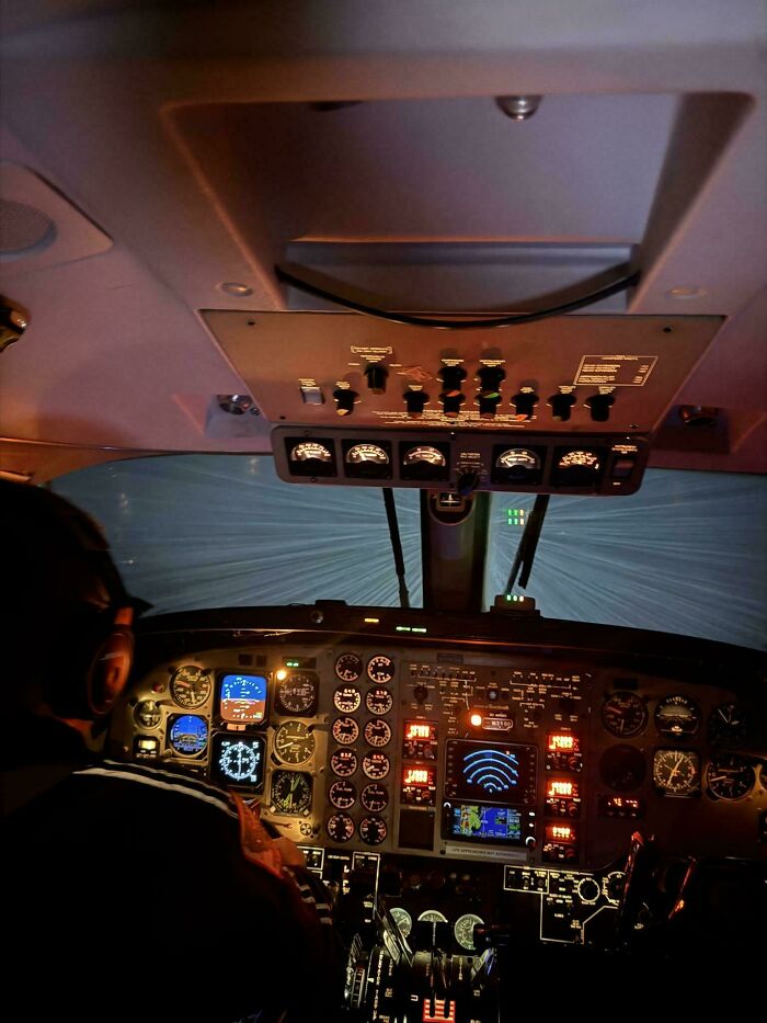 Friend Is A Flight Medic In Northern California. Just Sent This Of Their Current Flight Through A Snow Storm
