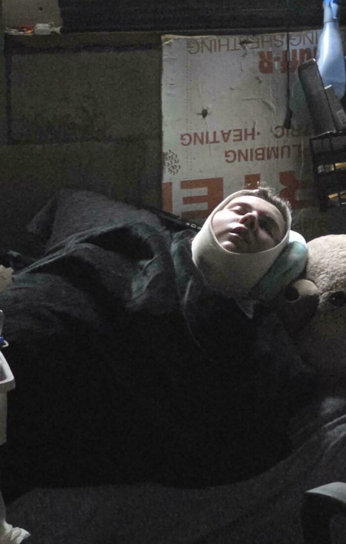 Man sleeping wrapped in blankets in Accidental Renaissance photo style