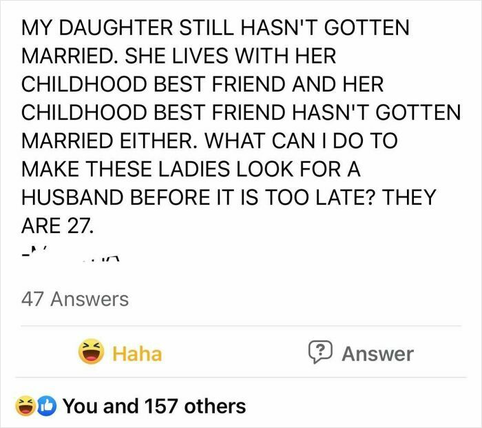 "My Daughter And Her Best Friend / Room Mate." - Worried Parent