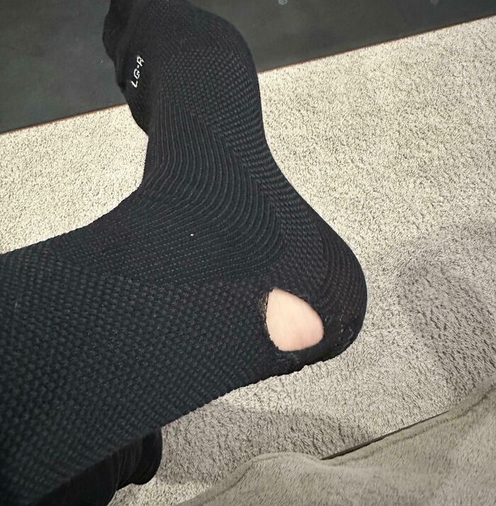My 20$ Pair Of Nike Socks After Wearing Them 4 Times
