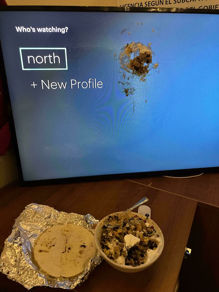 The TV Fell On My Dinner