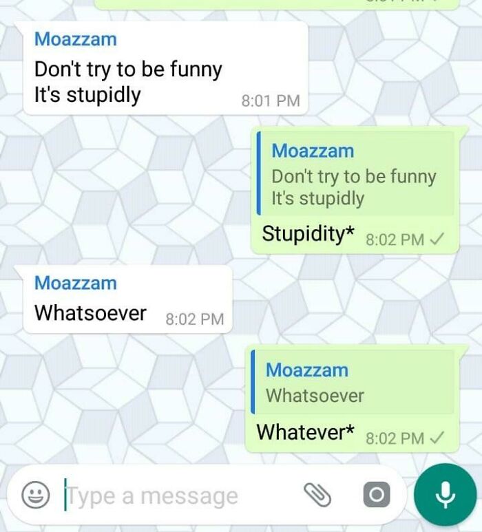 Moazzam’s Pissed In The Group Chat Today