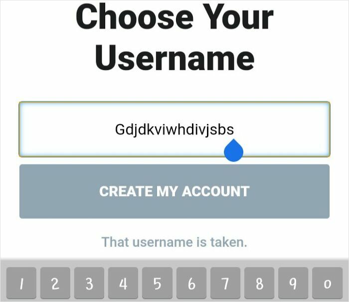 So Tried To Make A Account And Basically Spammed Letters And This Happened