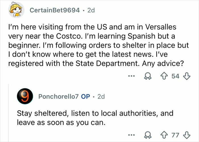 Reddit user seeks advice on sheltering during Mexico’s ongoing cartel violence near Costco in Versailles.