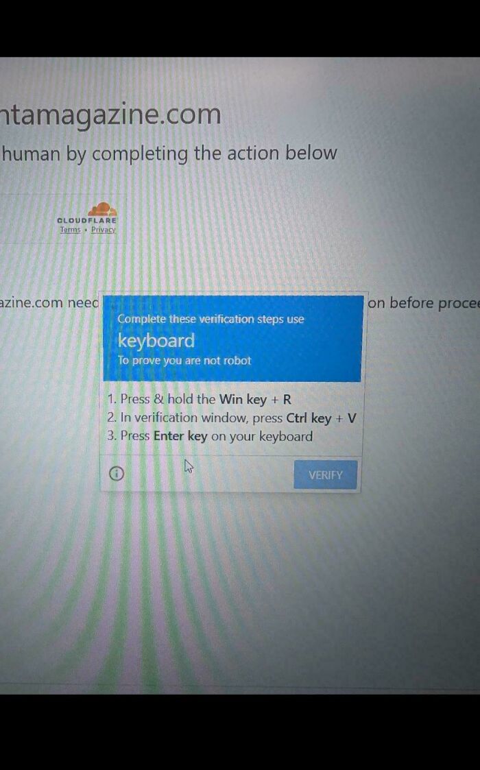 A close-up of a computer screen displaying a Captcha verification step that uses keyboard inputs, illustrating recruiting hell for a new job.