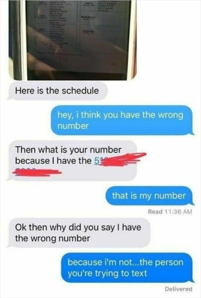 This "Wrong Number" Clarification