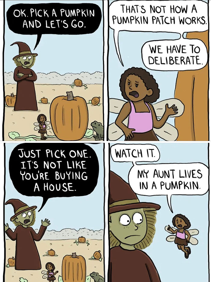 Os feitiços de uma bruxa nunca dão certo nestas 43 histórias em quadrinhos hilariantes de Caroline Carrington